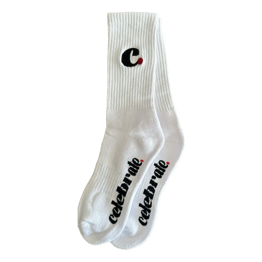 Celebrate skate strømper - Hvid (3 par for 199,-)
